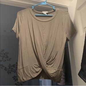 Cropped Blouse Army Green